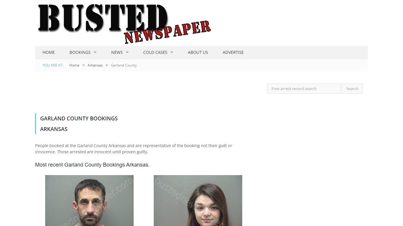 Garland County, AR Mugshots - BUSTEDNEWSPAPER.COM